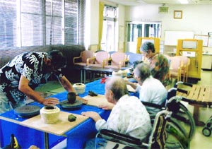陶芸の様子の写真